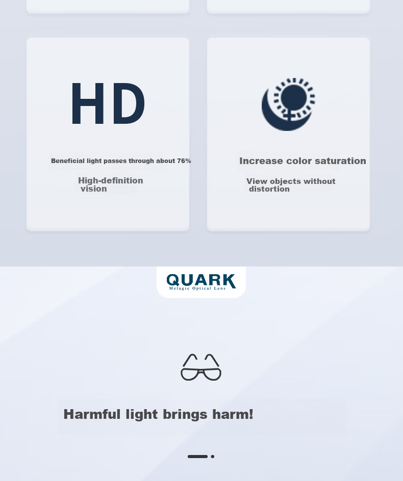 Quark Anti-Blue Light Glasses, Computer Radiation Protection, UV Blocking, Anti-Glare, Ultra-Light, Non-Prescription Protective Eyewear, Non-Polarized Lenses for Men And Women, 106C1 3