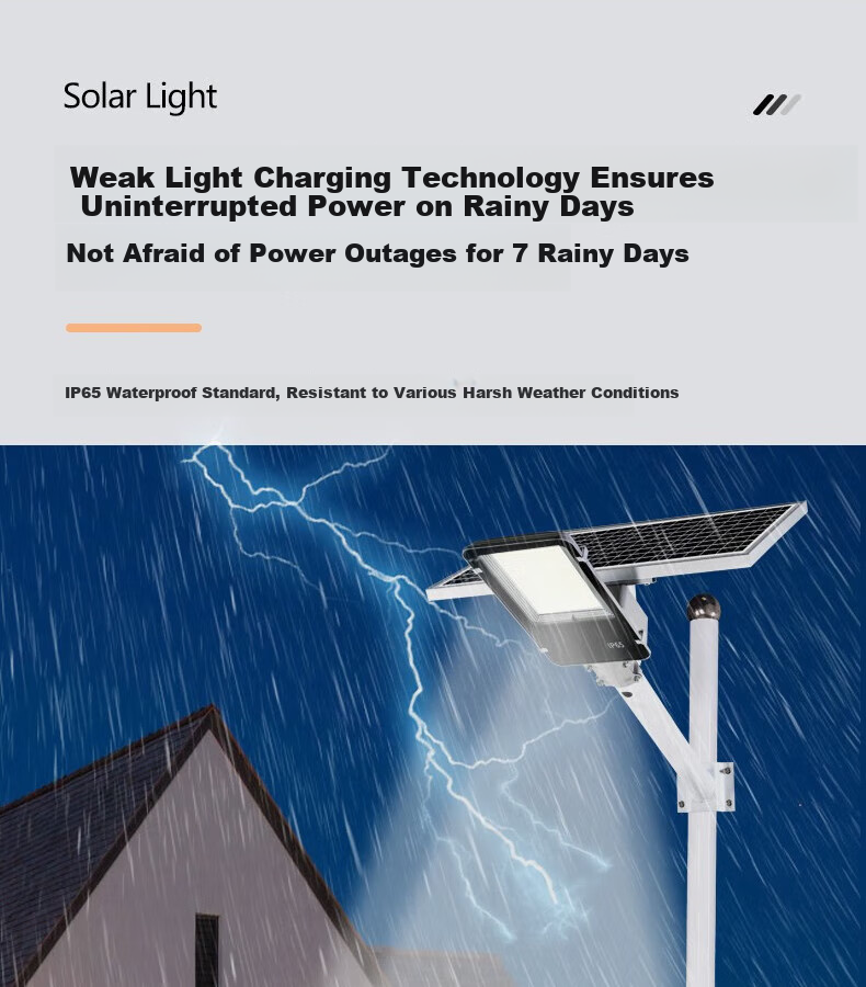 Xiangzhe Solar Street Light, Outdoor Lighting, Garden Light, New Rural Road Light, Home Use, Super Bright, 40000-W + Light Control 7