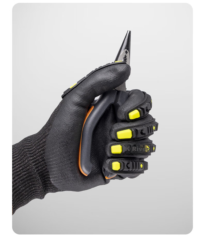 Henghui Anti-Collision And Cut-Resistant Touchscreen Gloves, Mechanical Rescue Shock-Absorbing Anti-Smashing Oil Mining Drilling Logging, Non-Slip Wear-Resistant Anti-Puncture Anti-Cutting DGX61 6