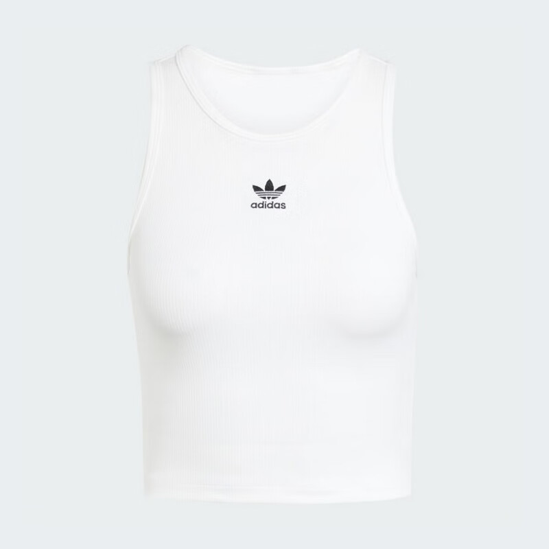 Adidas Trefoil Series, Women's ESS RIB TANK Vest, JC9007, Size S 6