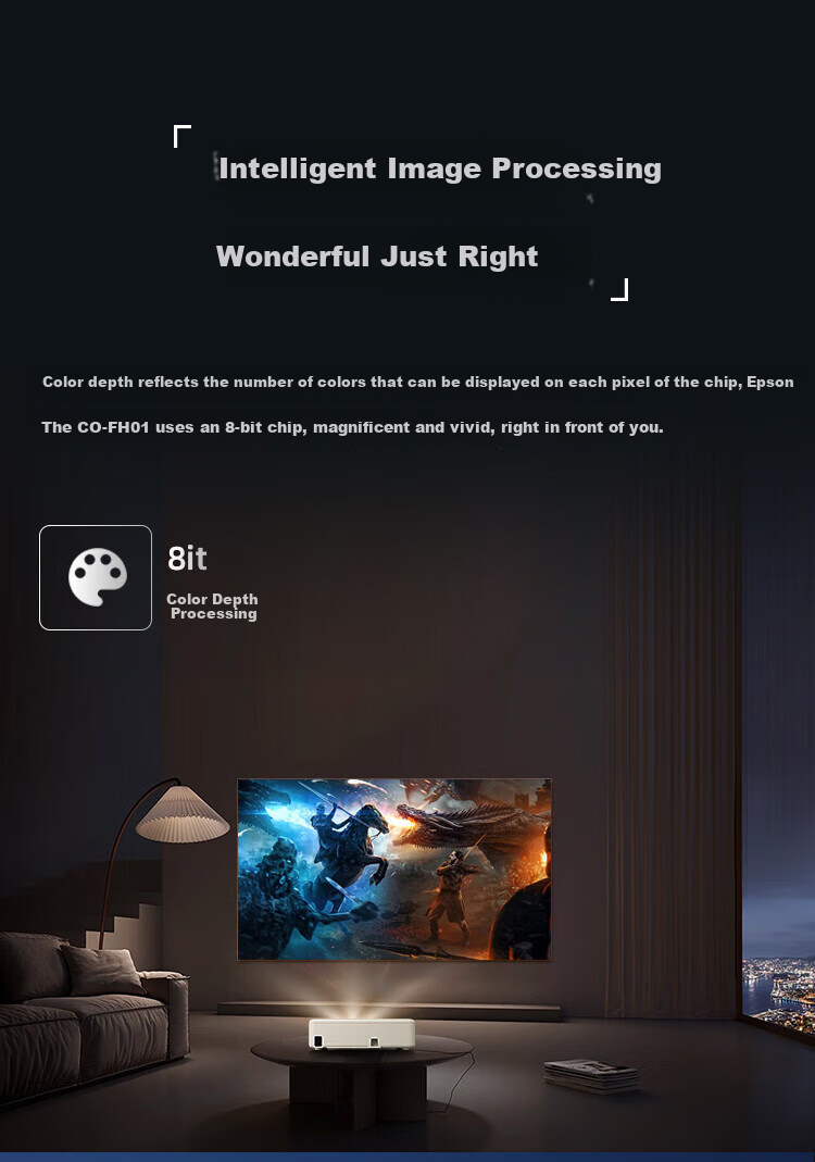 Epson CO-W01 Office Projector Home And Commercial Projector Recommended for Online Classes Portable Smart Theater (3000 Lumens High Definition Two-Year Warranty) 5