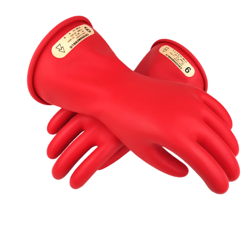 Shuangan Insulation Gloves 5KV Level 0 Live Work Latex Gloves Electrician Gloves High Voltage Resistant Anti-Electric Shock Gloves 5000 Volts Natural Latex Soft Comfortable Hand-Shaped Design 1 Pair