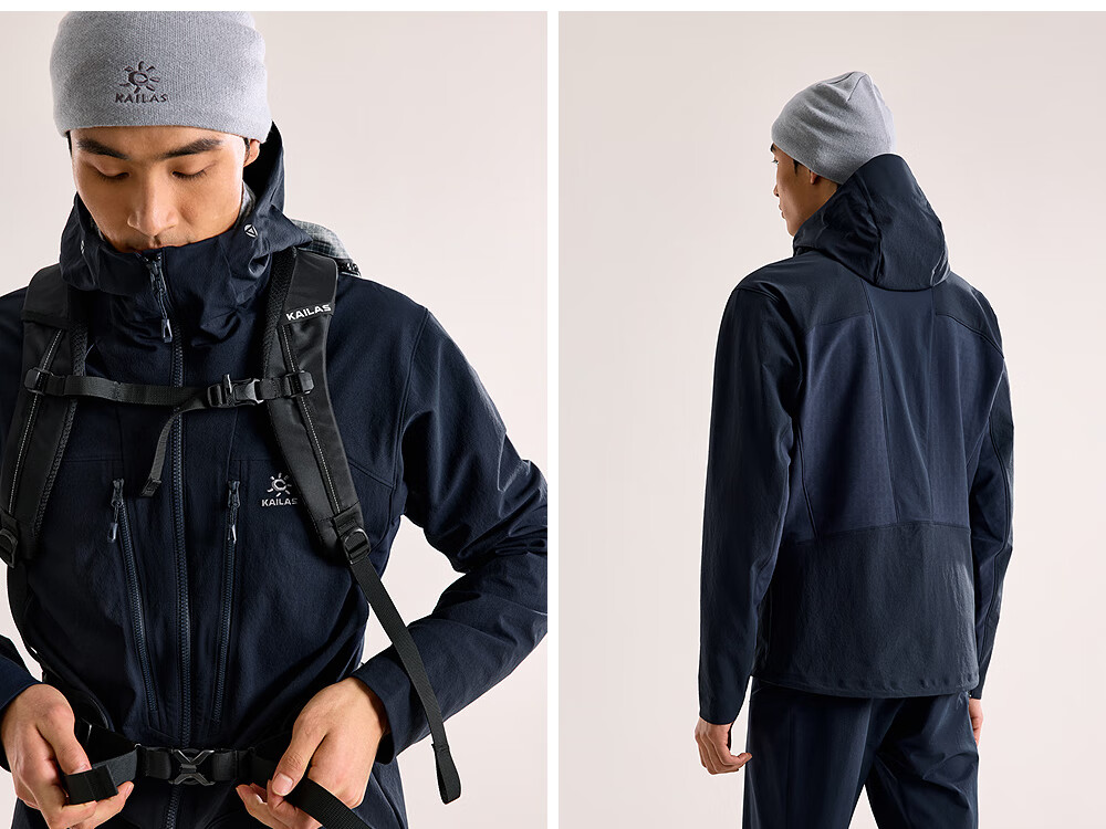 KAILAS KAILAS M8-PRO Women's Softshell Jacket CORDURA Abrasion-Resistant Tear-Resistant Stretch Outdoor Climbing Hooded Mountaineering Jacket 6