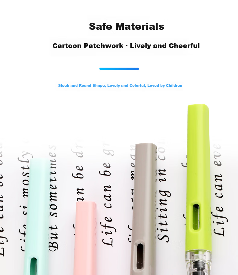 HERO Fountain Pen 9338A Magnetic Cap Gradient Light Green EF Nib Automatic Writing Practice Pen for Grade 3 Students 2