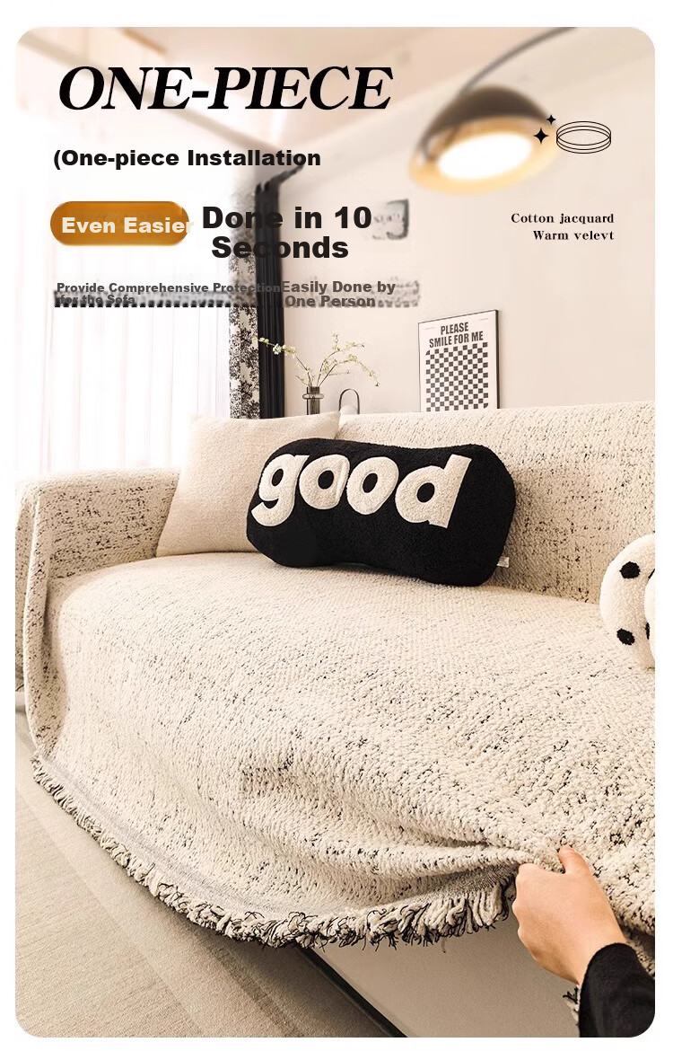 AVIVI Chenille Sofa Cover, All-Season Non-Slip Sofa Pad, Full Coverage Throw Blanket, 180*300 Cm, Starry Sky Patter 5