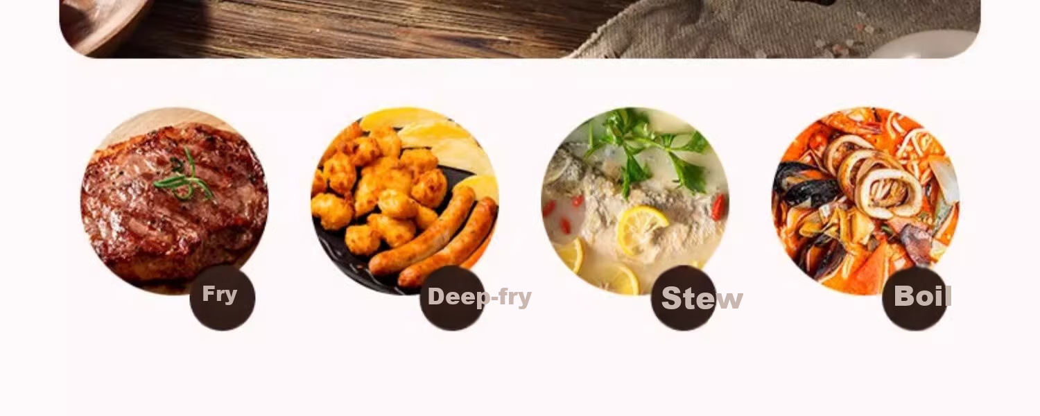 Carote Non-Stick Soup Pot Multi-Functional Stew Milk Pot Steamer Frying Pan Induction Cooker Maifan Stone Instant Noodle Pot 5