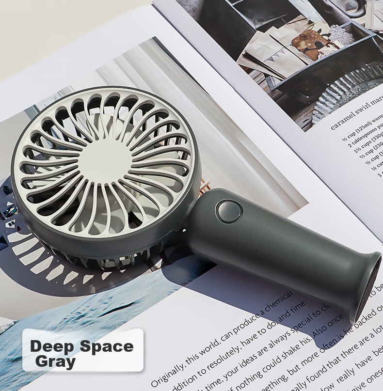 KALAIAO [Violent Wind/Ice Compress] Handheld Small Fan Neck Hanging Portable Foldable High-Speed Turbo Semiconductor Cooling Fan Outdoor Dorm Office Desktop FC16 18