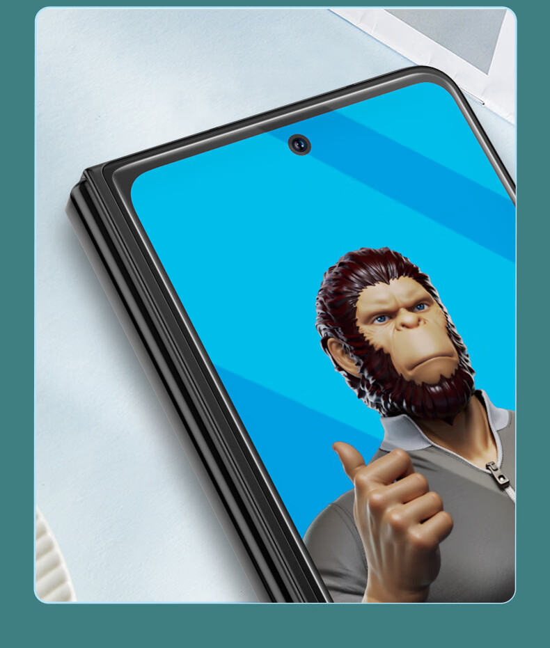 BLUEO Screen Protector for Samsung Z Fold 5/4, Samsung W23 Tempered Glass Film, Anti-Static, Shockproof, Wear-Resistant, Anti-Fingerprint Protective Film 7