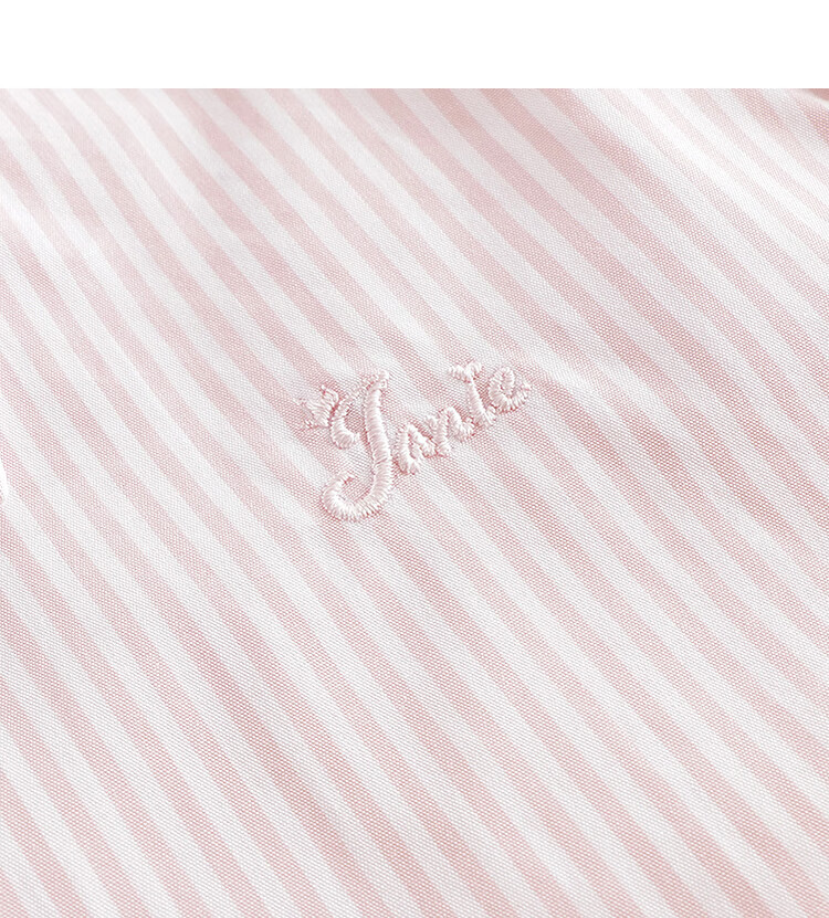 MARC&JANIE Girls' Fashion Casual Striped Shirt, Children's Pure Cotton Blouse, Spring 2025 Collection, 250178 8