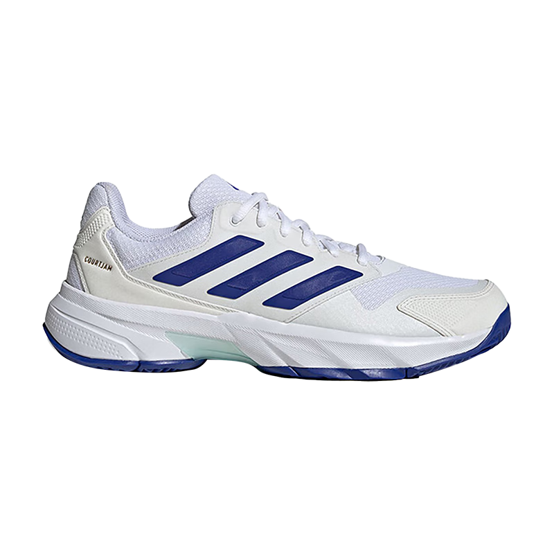 Adidas Tennis Shoes for Men, Professional Competition Sports Shoes, Badminton And Volleyball Shoes IF9136 White Blue Size 44