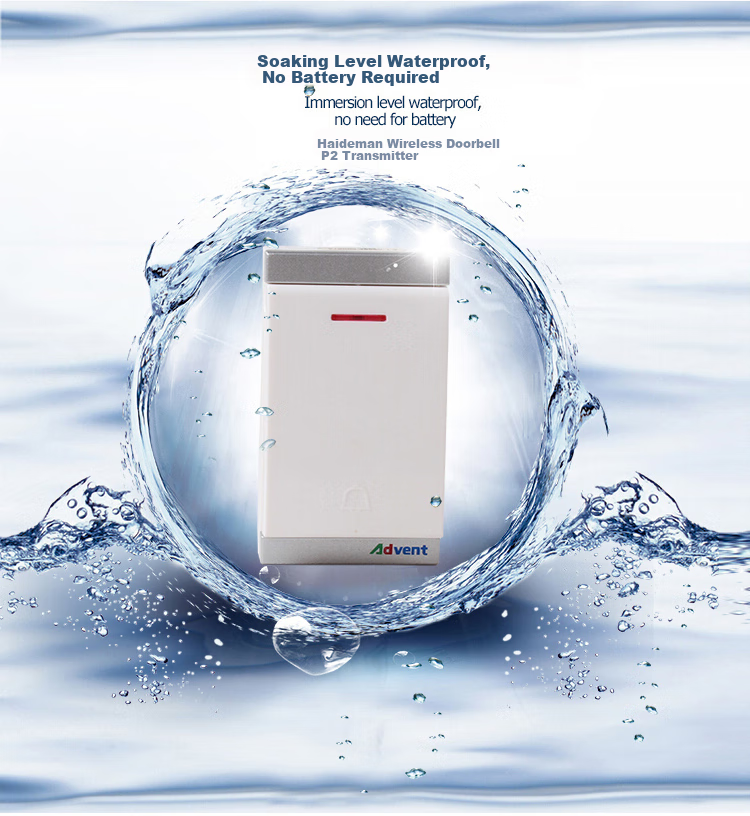 Advent P2 Transmitter Wireless Doorbell Self-Generating Independent Button (Cannot Be Used Alone) 2