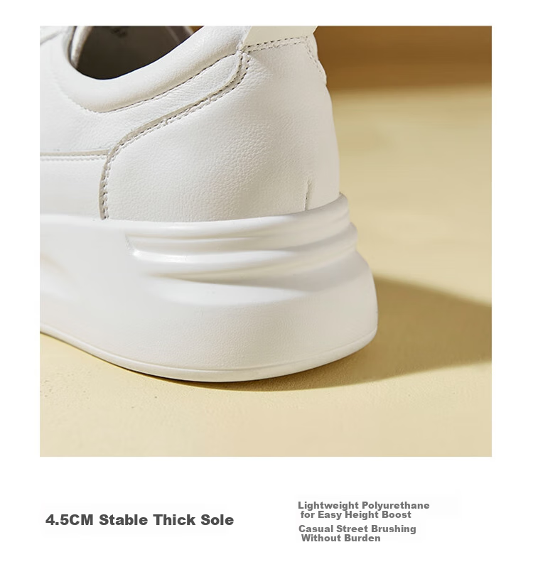 ZHR Women's Casual White Sneakers Soft Sole Breathable Low-top Comfortable Shoes AH105F White Size 34 11