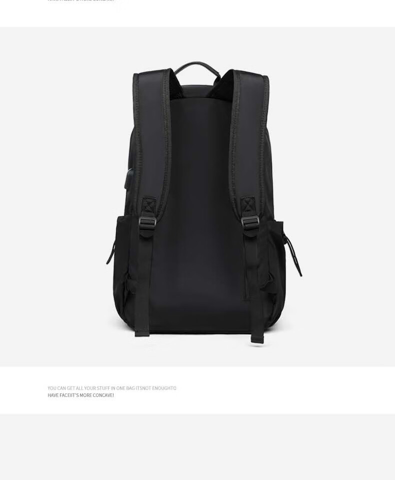 Viney Backpack, Men's School Bag, Travel Business Laptop Bag, Large Capacity, for Middle And High School Students, with A Sophisticated Feel 3