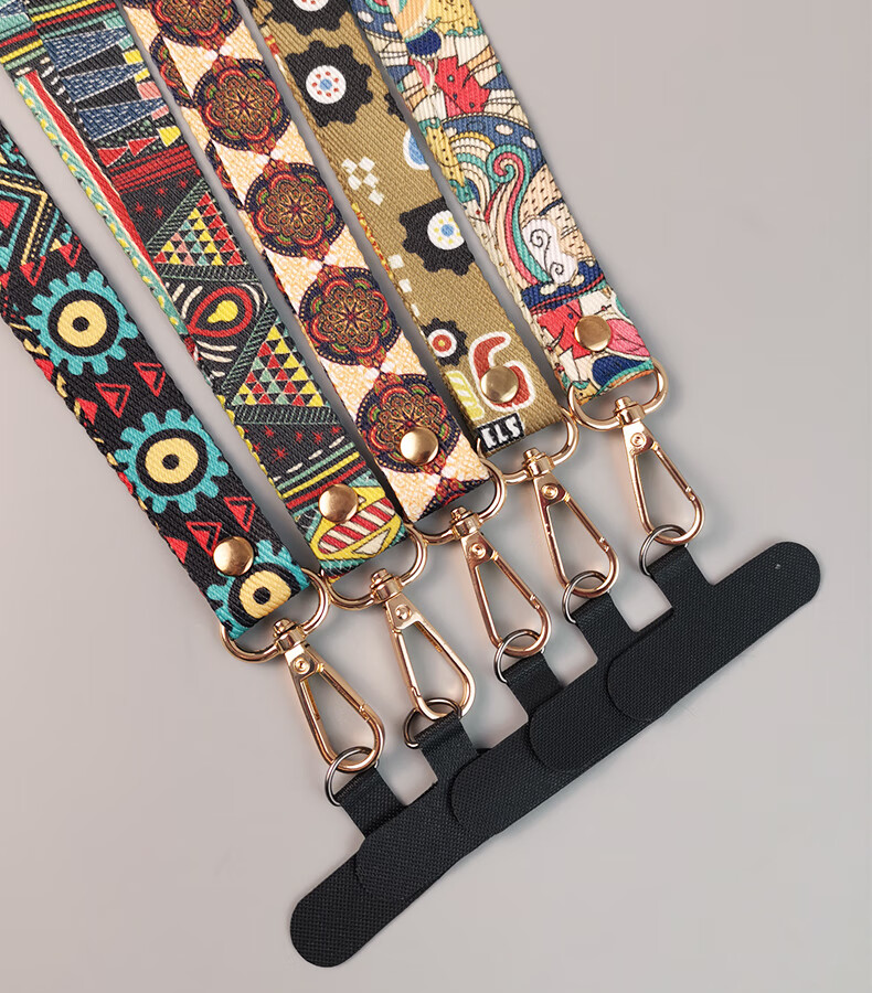 Dipuer Phone Strap, Neck Strap, Crossbody Strap, Vintage Phone Strap, Phone Case Pad, Clip, Anti-Loss Strap, Neck Strap Patch, Anti-Theft Strap [Beilu Qinglan] 9