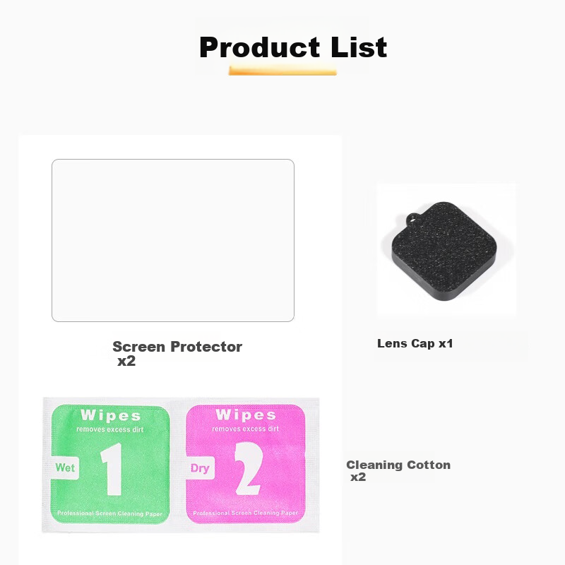 Qiye Tempered Glass Screen Protector for Insta360 Go3s, Lens Protector, Protective Cover, Compatible with Insta360 Go3s And Insta360 Go3s Thumb Camera, Screen Film Accessory 3