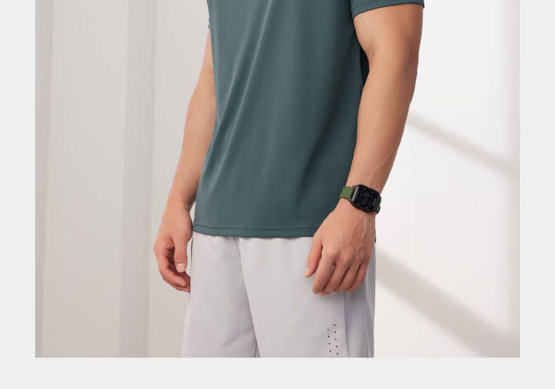 361° Men's Short-Sleeve T-Shirt, Summer Quick-Dry, Loose-Fitting Athletic Running Fitness Casual Top, Half Sleeve, 652524101-2 35