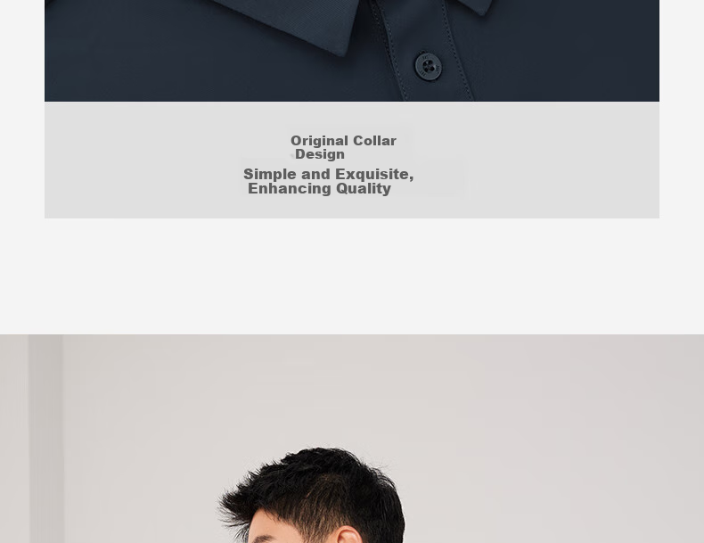 361° Men's Short-Sleeve Polo Shirt for Summer Sun Protection, Loose-Fitting Sports Ice Silk Fitness T-Shirt, Half Sleeve Men's Style 652524103D-8 14