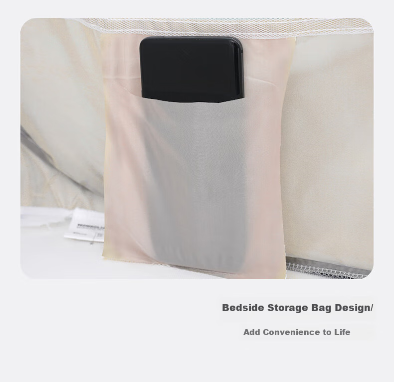 Sushidai Mongolian Mosquito Net, Fall-Proof Mosquito Net, 1.5x2 Meters, Household Integrated Design, No Installation Required, Foldable, Children's Anti-Mosquito Net, Suitable for Mothers And Infants, Class A 12