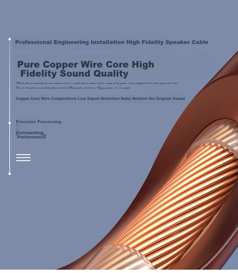 SHILE X60Ktv Speaker Cable, Conference Room Audio System, 60-Core Copper Wire, 50 Meters 2