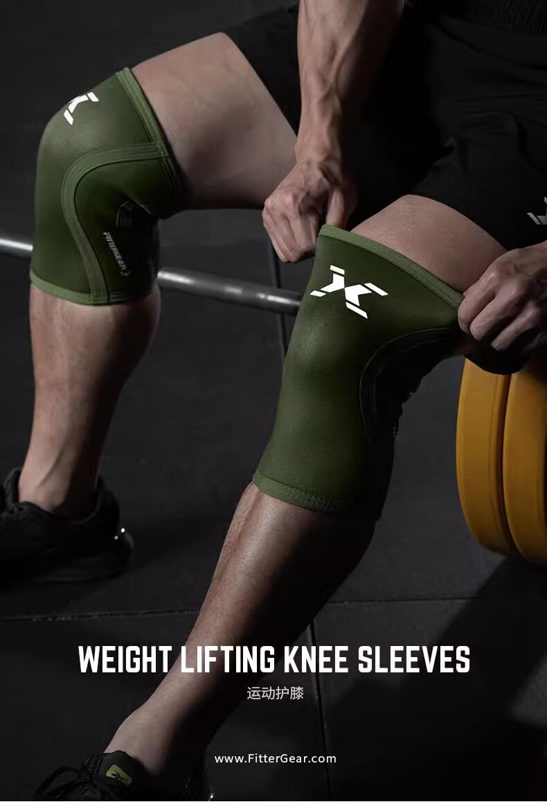 FITTER GEAR Fitness Knee Brace for Men, Squats, Strength Training, Professional Knee Support, Joint Protector 1