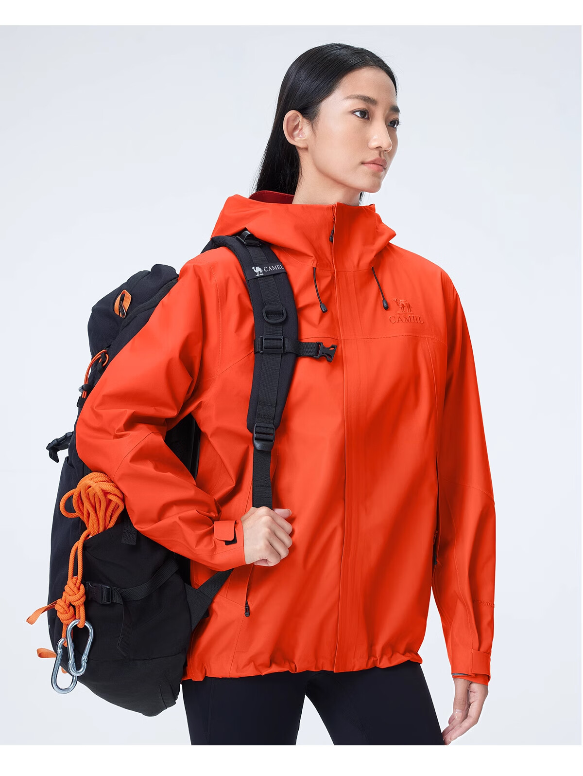 CAMEL Outdoor Hardshell Jacket for Men And Women, 3L Waterproof Rainproof Mountaineering Coat, Professional Storm Protection, Model 1864, Size L 27
