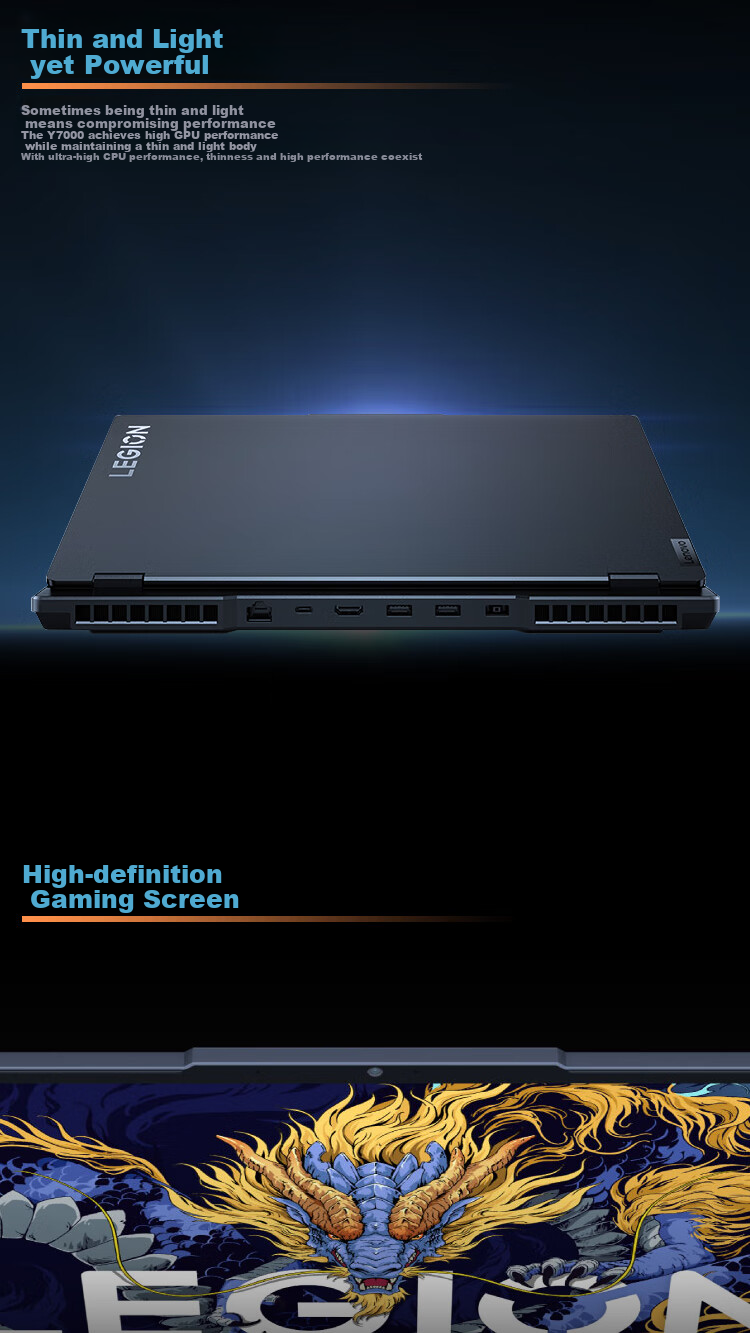 Lenovo Legion Y7000 2025 15.3-inch Gaming Laptop i7-14650HX 16GB 512GB RTX5060 + Gaming Mouse Set 1st Store Bundle 6
