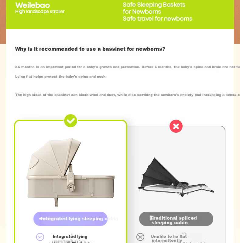 Welebao Lightweight Stroller Organizer Bag, Mommy Bag, Baby Outing Multi-Functional Large Capacity Storage Accessory 6