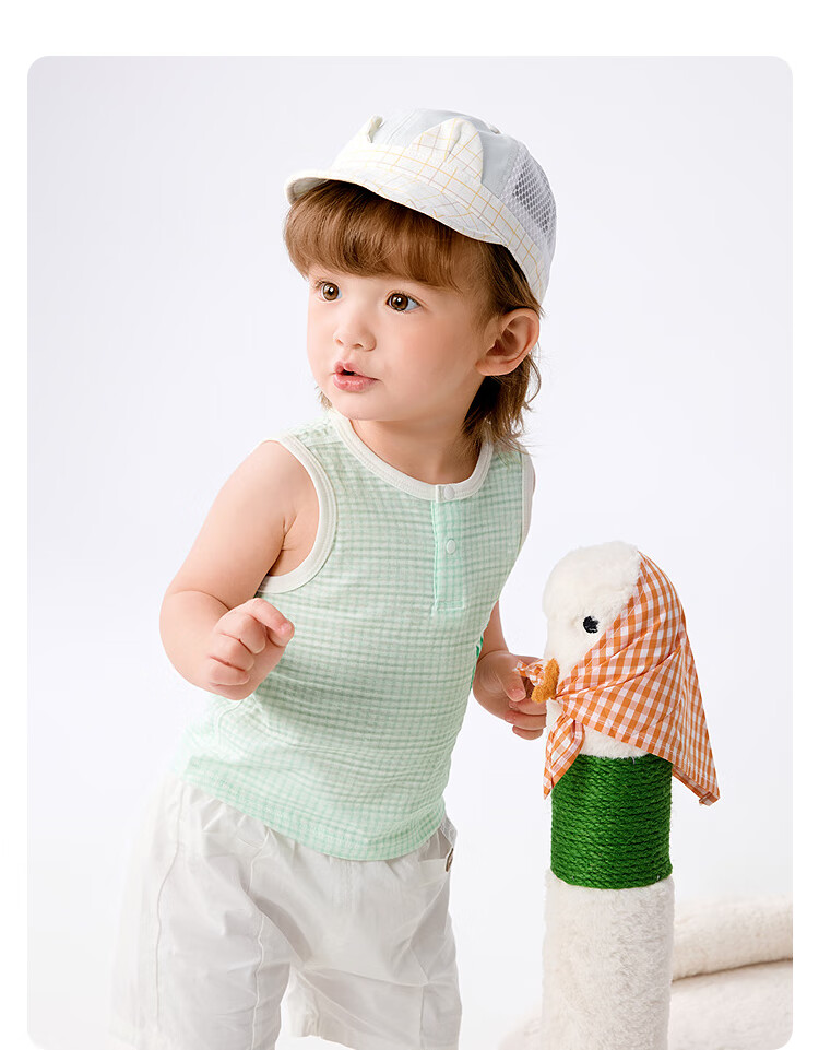 Balabala【balaOne】Baby Vest Infant Summer Outerwear 2026 Two-Piece Set Cute 12