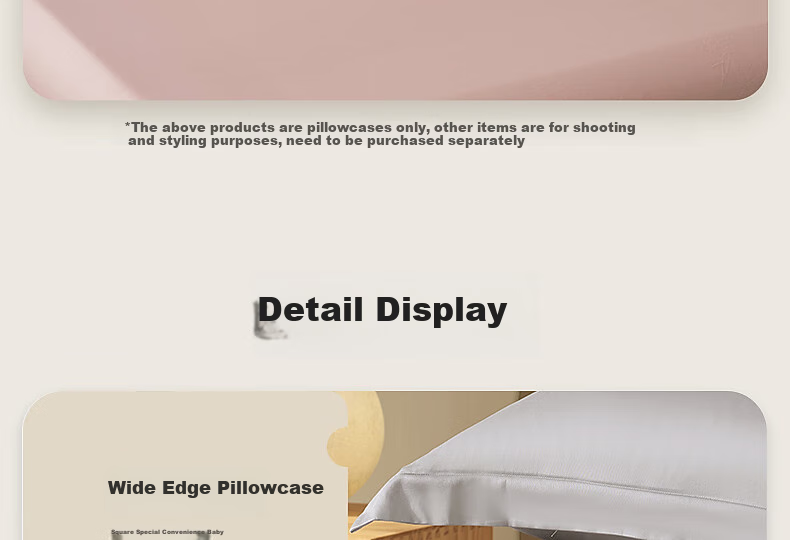 Bailisi Shuixing Jiafang Brand 60-Count Long-Staple Cotton Pillowcase, Single Piece, Double Pillow Cover, High-Count Sateen, for Family Use 20
