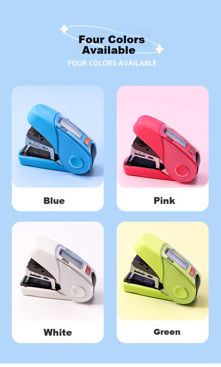 MAX HD-10FL3K Flat-Standing Low-Effort Stapler, Student Office Small Stapler with Staple Remover, Can Staple 2-32 Pages, Compatible with No.10 Staples, Gree 1