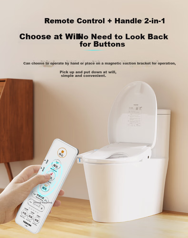TOSHIBA Smart Toilet Seat Instant Heating Warm Air Drying Foam Shield Splash-Proof Antibacterial Deodorizing Electric Heating T700 12