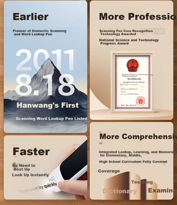 Hanvon Dictionary Pen X1, English Reading Pen Translation Pen, Suitable for Primary, Middle And High School Students, Electronic Dictionary Scanner Pen, Vocabulary Pen, Portable Learning Device 2