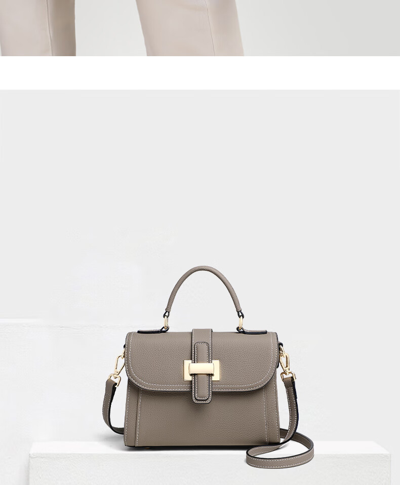 Aiqinghai Leather Handbag, Women's Crossbody Bag, Shoulder Bag, Large Capacity, Practical Birthday And Mother's Day Gift for Mom 4