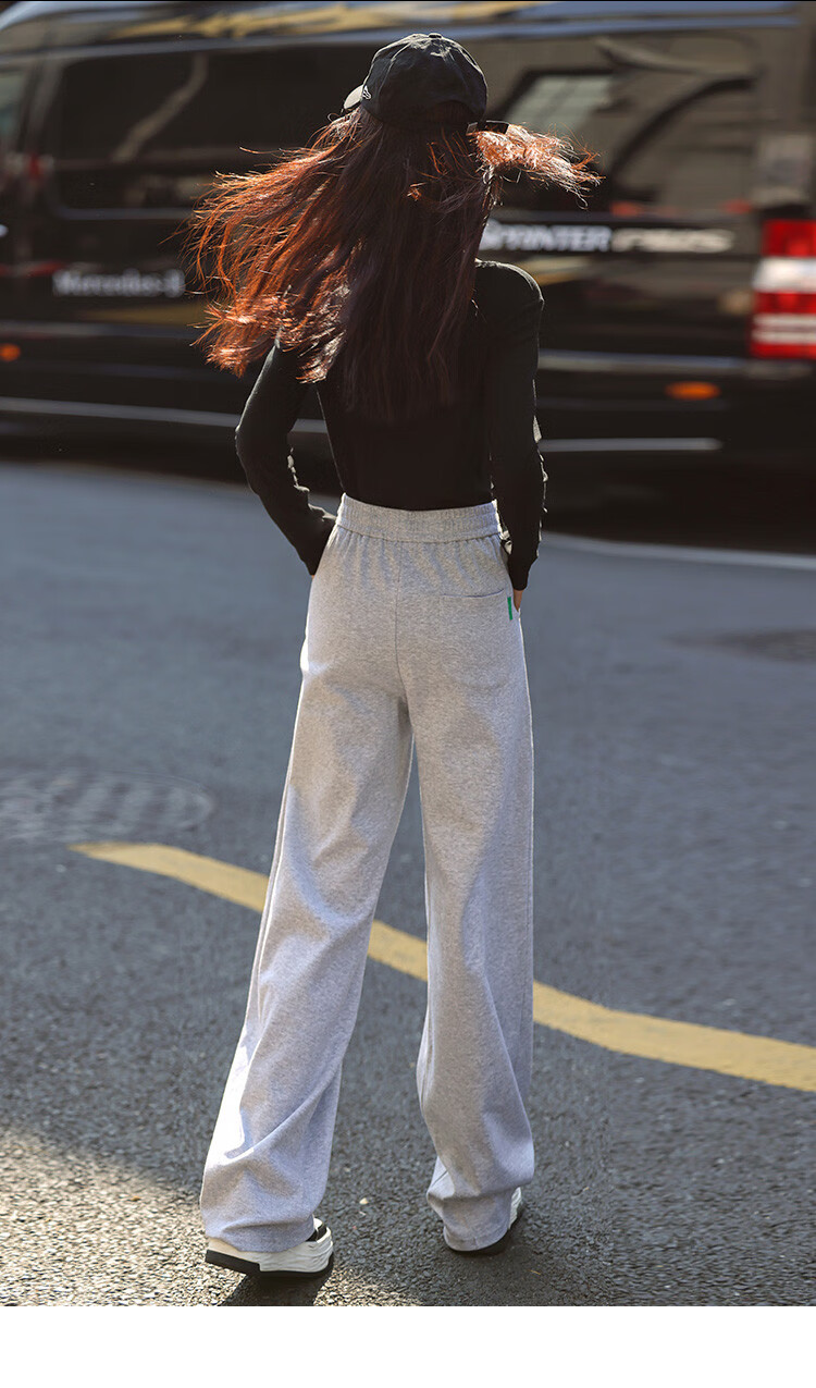 Dme [Straight-Leg Casual Pants] Spring 2023 Korean-Style Relaxed Fit Slimming Casual Trousers for Wome 11