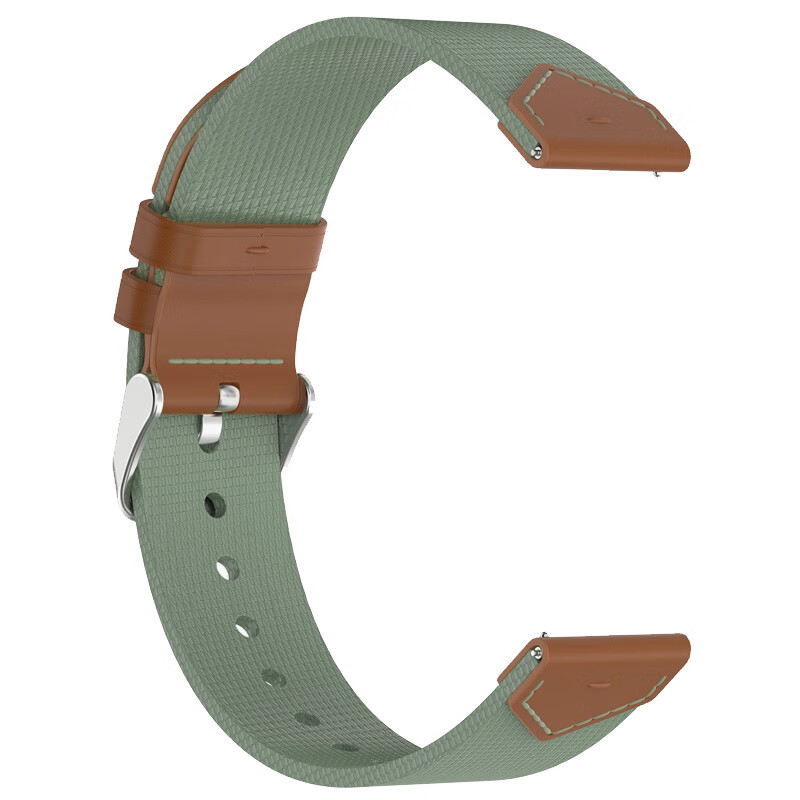Ремешок KMaxAI для Huawei Watch GT 6/5 41mm, GT 5/4 Pro 42mm, женский, из нейлона и кожи, зеленый коричневый