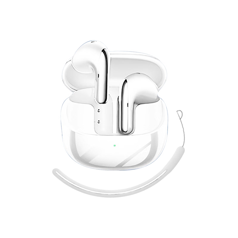 Aolang Compatible Xiaomi Buds5Pro Protective Case, Simple Ultra-Thin Shockproof Scratch-Resistant TPU Soft Shell, Transparent with Lanyard