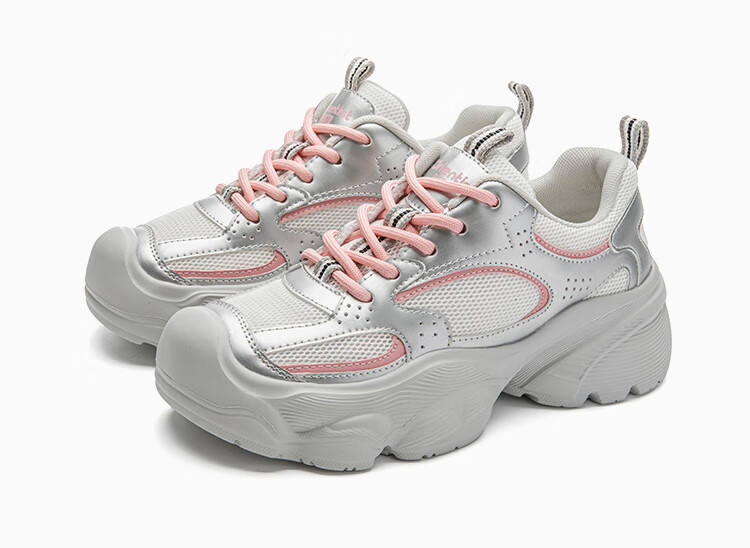 Dusto Thick-Soled Platform White Sneakers for Women, 2026 New Trendy Spring Women's Shoes, Niche Non-Collision Versatile Footwear 11