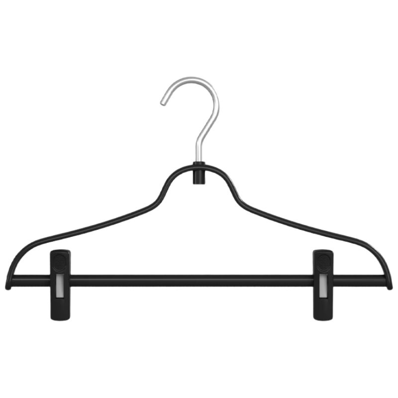 Fanyejia Luxury Hangers with Clips, 5 Pack, Home Use, Non-Slip, Anti-Friction, Shoulder-Angle Protection, Wardrobe Hangers, Clothes And Pants Drying Rack