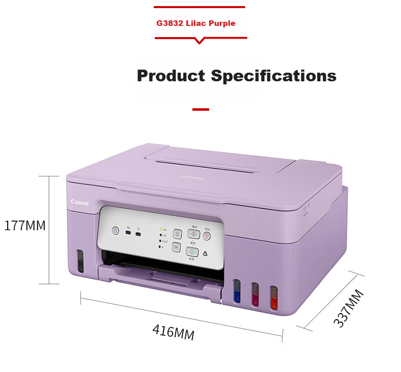 Canon G2810 High-Capacity Refillable Color All-In Printer (Print/copy/scan/document/photo Printing, for Students/Home Use) 9