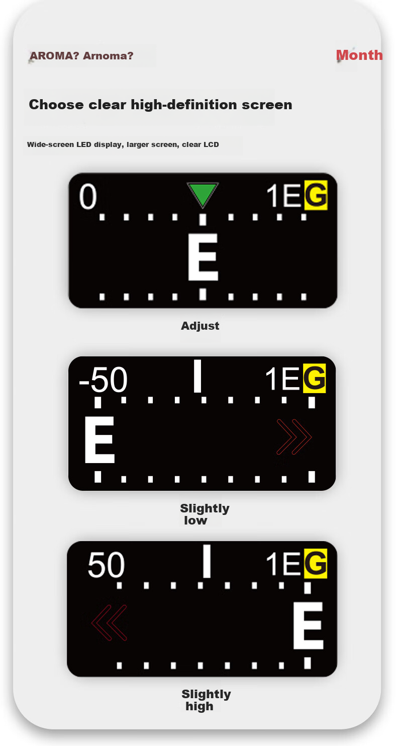 AROMA Electronic Color Screen Tuner for Guitar And Violin, Twelve-Tone Equal Temperament Universal Tuner AT-790 2