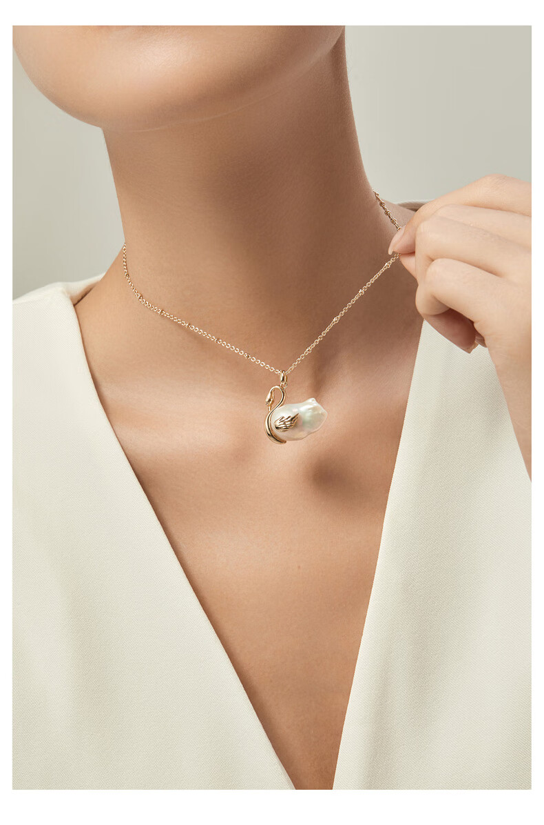 Amber Lollipop Baroque Pearl Necklace, Women's Jewelry Pendant, Birthday And Mother's Day Gift for Mom Or Wife, Practical Present 5