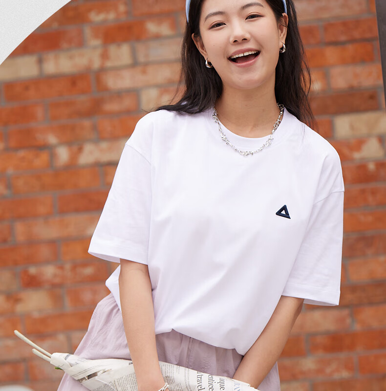 PEAK Men's Summer Short Sleeve Pure Cotton Casual Loose Breathable Outdoor Xinjiang Cotton Sports Base T-Shirt DF652430 7