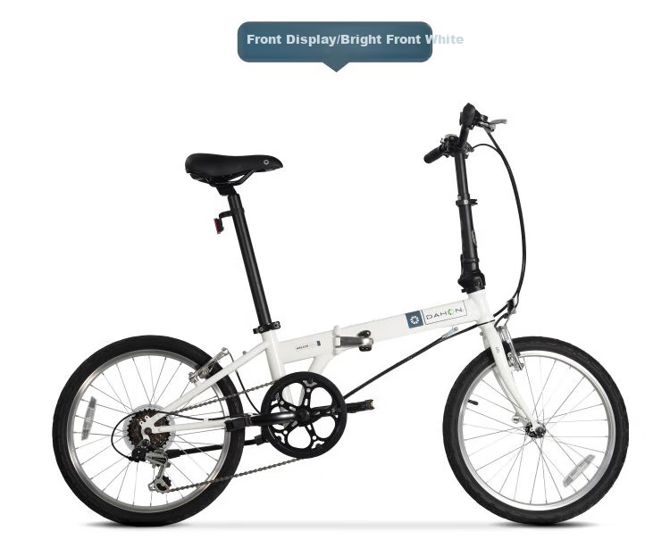 DAHON Classic D6 Folding Bicycle, 20-Inch, 6-Speed, Adult Leisure Bike, KBC061, White 6