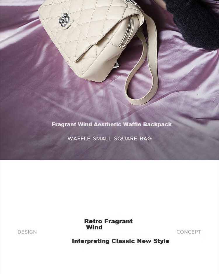 JUST STAR Zhang Yuxi's Same Style Backpack for Women, 2026 New Light Luxury Lightweight Travel Backpack, School Bag, Birthday Gift 2