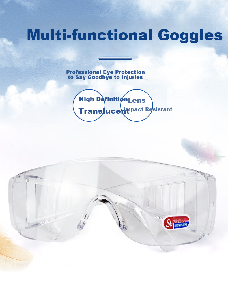 GUANNUODA Safety Goggles, Protective Eyewear, Dust-Proof, Splash-Resistant, Windproof, Grinding Glasses, Venetian Style (Set of Two) 1