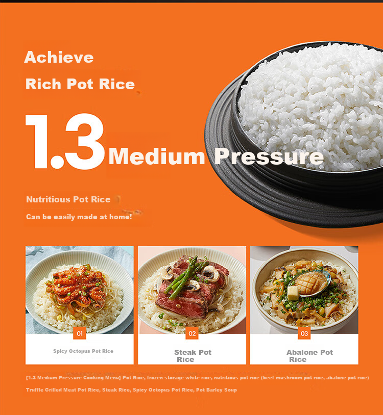 CUCHEN Rice Cooker, Imported from South Korea, 3L Capacity for 3-4 People, Non-Stick Pot, IH Triple Pressure, 2.1x High-Pressure Cooking in 11 Minutes, Fast Cooking, SPE0671 10