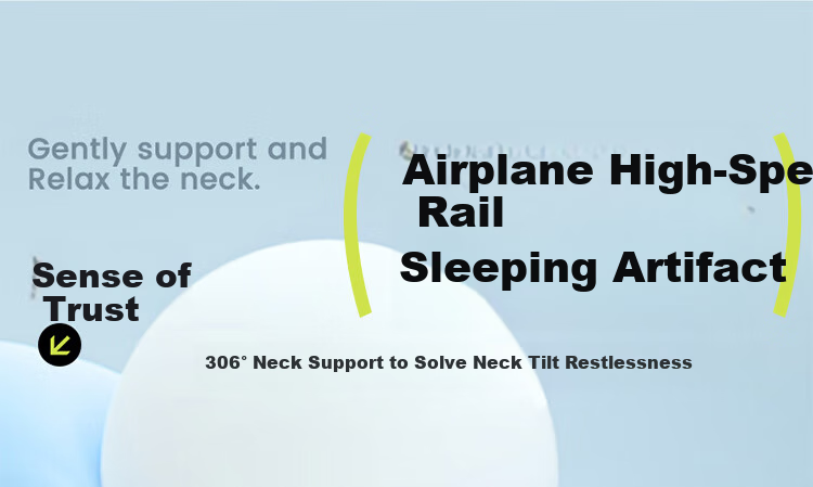 YUZHAOLIN U-Shaped Pillow, Portable Travel Headrest, Nap Pillow, Memory Foam Pillow, Long-Distance Travel, High-Speed Rail Neck Pillow, Nap Essential 1