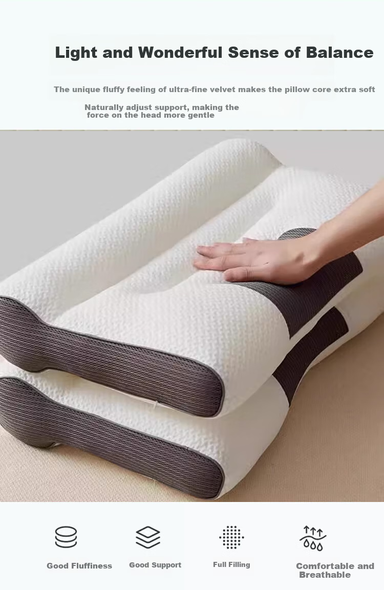 Yierman 4D Three-Dimensional Cervical Pillow for Deep Sleep, Adult Men's Sleeping Special, Hotel Single Person Version, Buy Two Pairs 8