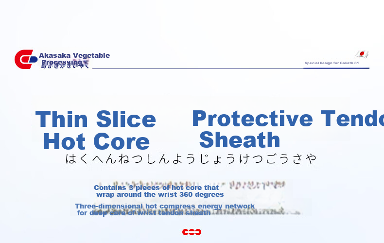 Akasaka Pharmaceutical Wrist Heat Patch for Tenosynovitis Support, TFCC Injury Brace with Glucosamine Chondroitin Heating Steam Therapy 6