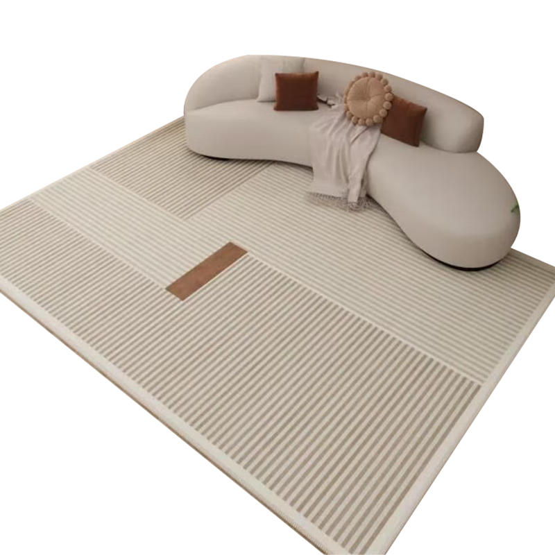 MOON TIME Crystal Velvet Living Room Carpet, Skin-Friendly Comfortable Dirt-Resistant Non-Slip, Shumei Modern Minimalist, 180*250cm